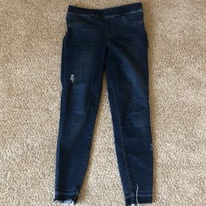 Spanx distressed jean jeggings